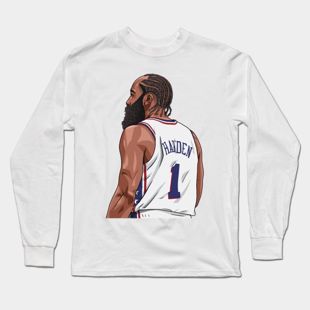 James Harden Long Sleeve T-Shirt by Ades_194